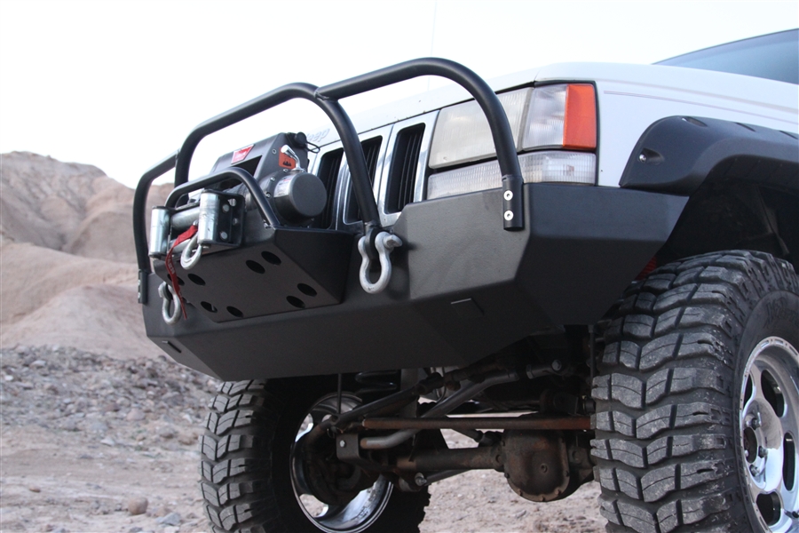 Rock Hard 4x4™ Patriot Series Front Bumper for Jeep Grand Cherokee ZJ