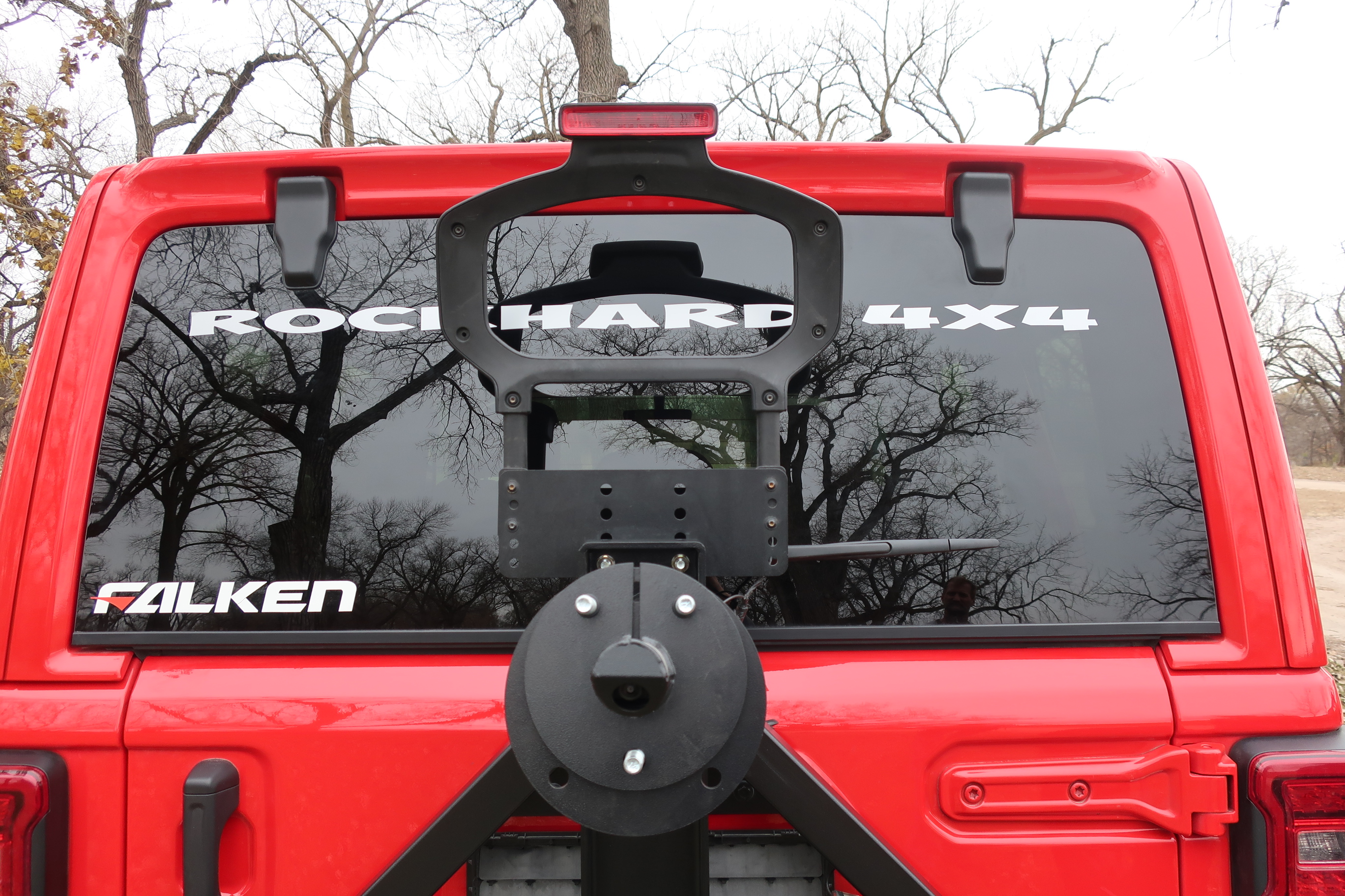 Rock Hard 4x4™ Patriot Series Rear Bumper with Tire Carrier for Jeep ...