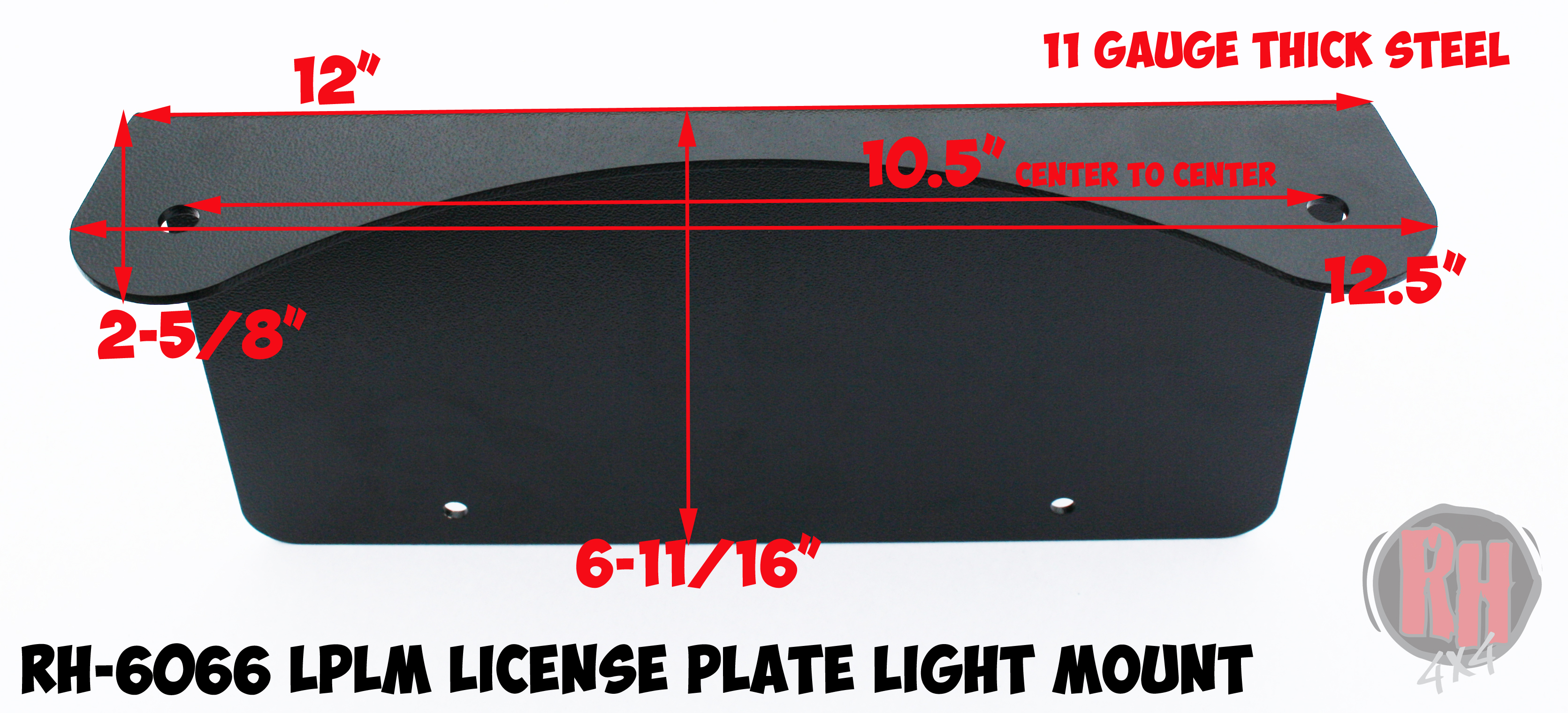 Rock Hard 4x4™ LPLM License Plate Light Mount (Fits Individual or