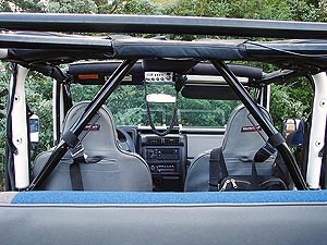Rock Hard 4x4&#8482; Angled Harness Bar Driver Side for Jeep CJ5 and CJ7 1976 - 1978 [RH-1009-LT]