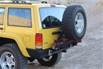 Rock Hard 4x4&#8482; Patriot Series Rear Bumper w/ Tire Carrier for Jeep Cherokee XJ 1984 - 2001 [RH-1013]