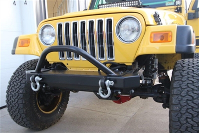 Rock Hard 4x4&#8482; Shorty Winch Guard with Light Mounting Tabs for RH-4014 Front Bumper [RH-4015]