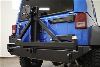 Rock Hard 4x4&#8482; Patriot Series Rear Bumper with Tire Carrier for Jeep Wrangler JK 2007 - 2018 [RH-5001]