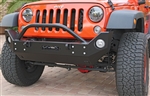 Rock Hard 4x4&#8482; Aluminum Patriot Series Mid-Width Front Bumper w/ Lowered Winch Plate for Jeep Wrangler JK 2007 - 2018 [RH-5048]