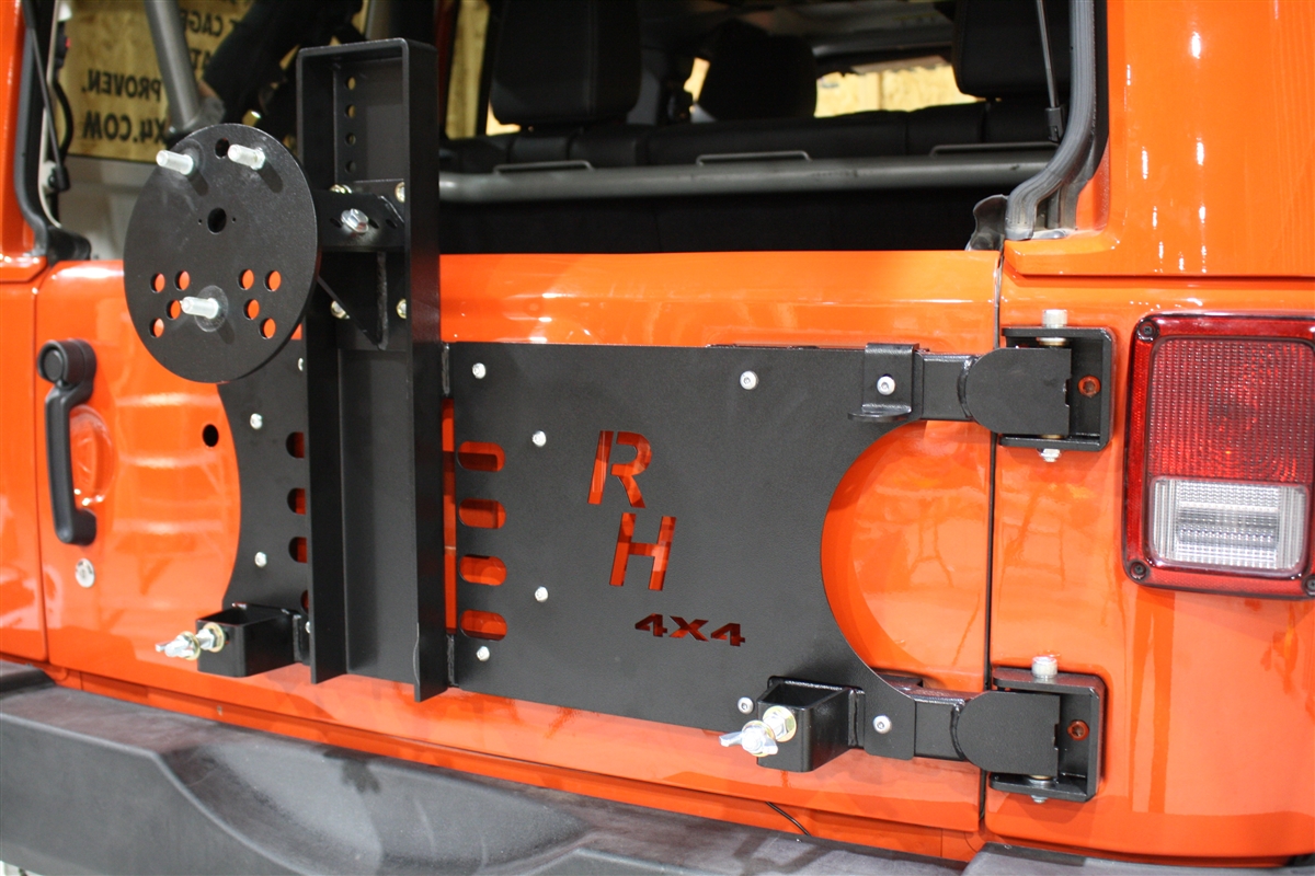 Rock Hard 4x4&#8482; Freedom Series Body Mount Tire Carrier for Jeep Wrangler JK 2007 - 2018 [RH-5050]