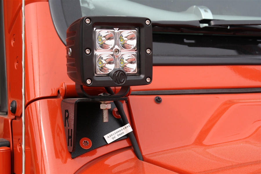 Rock Hard 4x4™ A-Pillar Windshield Light Mounts (pair) for Jeep  Wrangler YJ/TJ/LJ 1987 - 2006 [RH-6067]