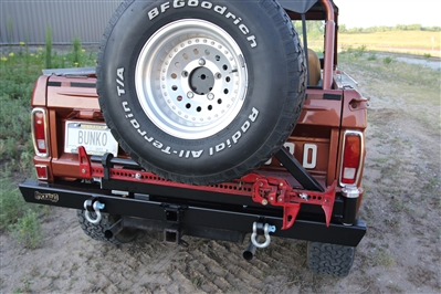 Rock Hard 4x4&#8482; Patriot Series Rear Bumper with Tire Carrier for Ford Bronco 1966 - 1977 [RH-6101]