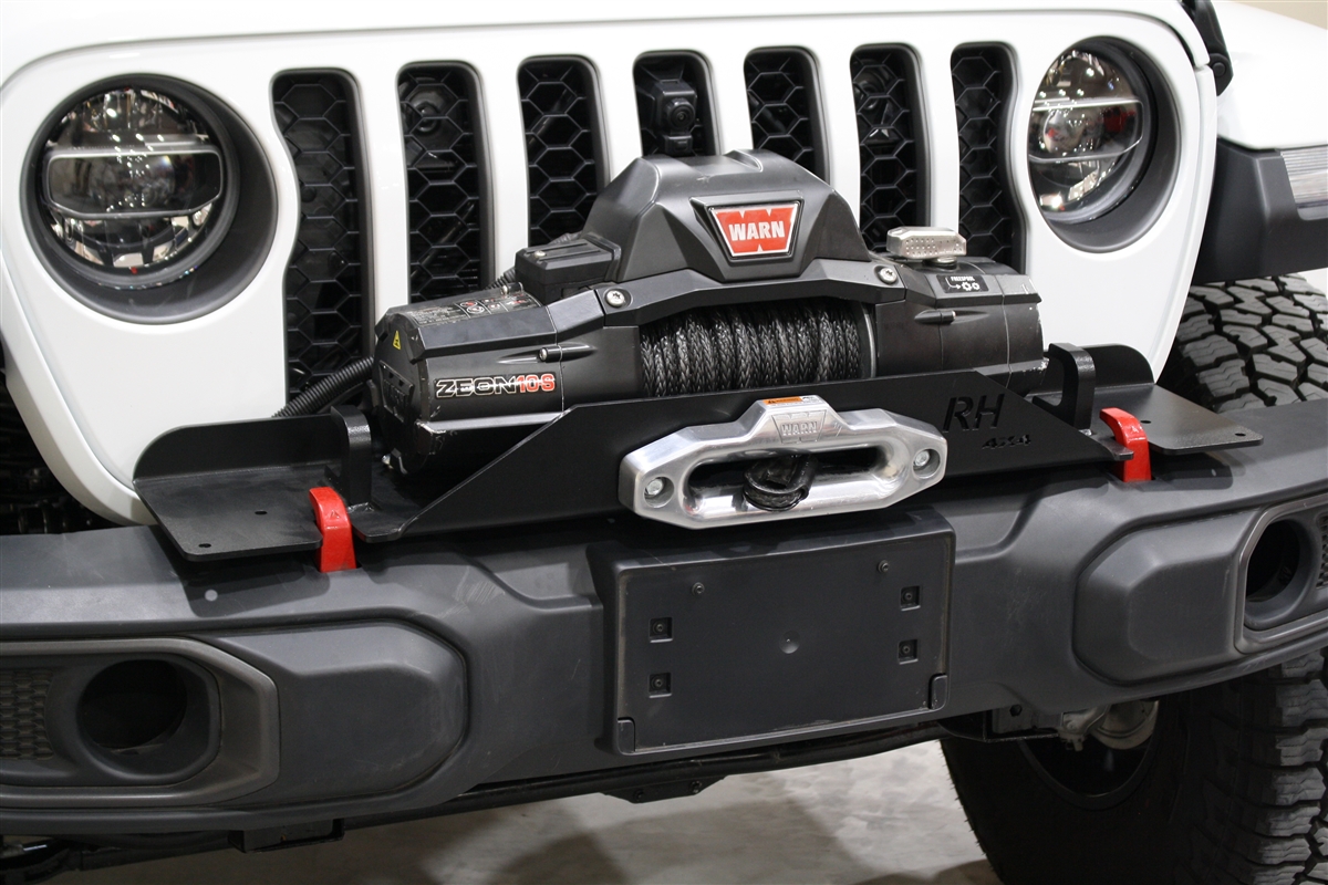 Rock Hard 4x4™ Winch Plate for Factory Plastic Front Bumper for Jeep  Wrangler JL and Gladiator JT 2018 - Current [RH-90205]
