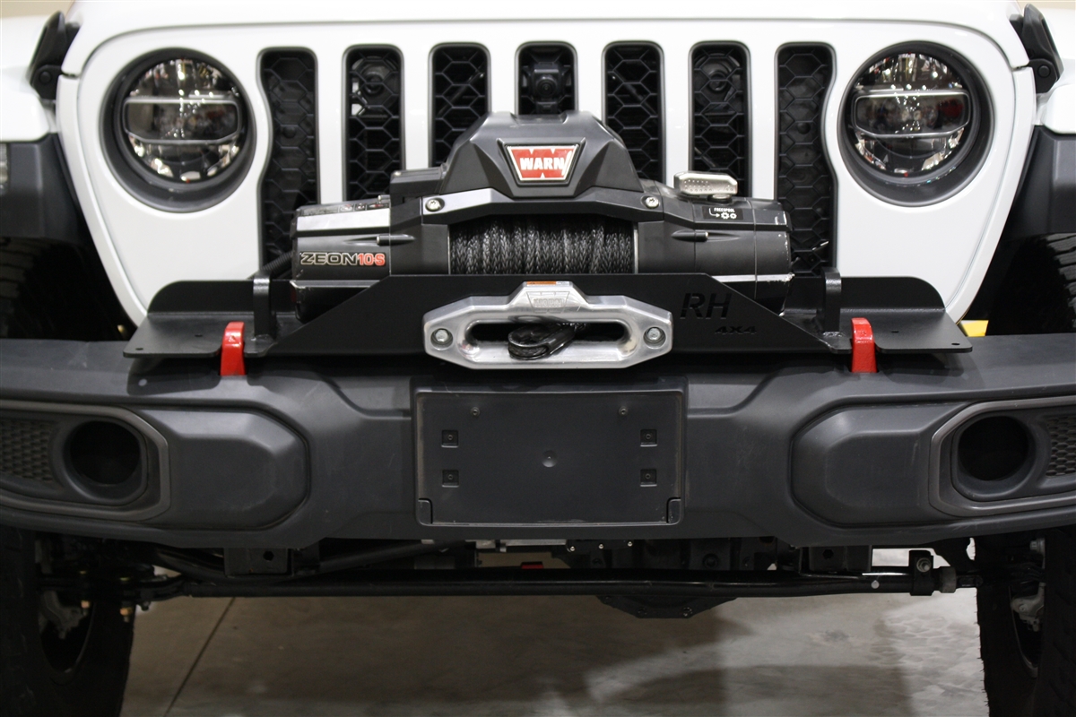 Rock Hard 4x4™ Winch Plate for Factory Plastic Front Bumper for Jeep  Wrangler JL and Gladiator JT 2018 - Current [RH-90205]