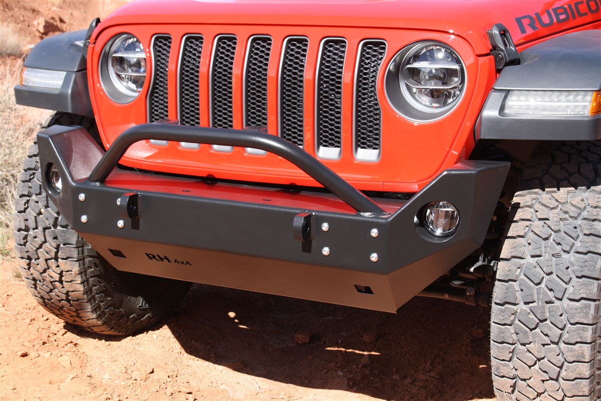 Rock Hard 4x4&#8482; Patriot Series Mid-Width Front Bumper for Jeep Wrangler JL and Gladiator JT 2018 - Current [RH-90215]