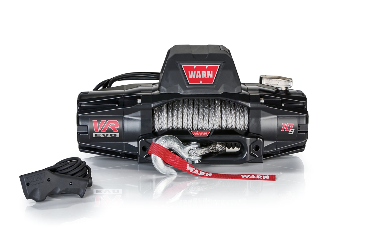 WARN&#8482; VR EVO 10000-S 10,000LB Jeep Recovery Winch with Synthetic Rope and Hawse Fairlead [WARN-103253]